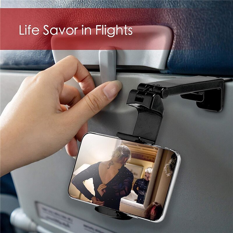 Soporte Para Celular En Avión Y Viajes: Plegable, Giratorio Y Portátil Para Escritorio, Vuelo Y Asientos De Tren