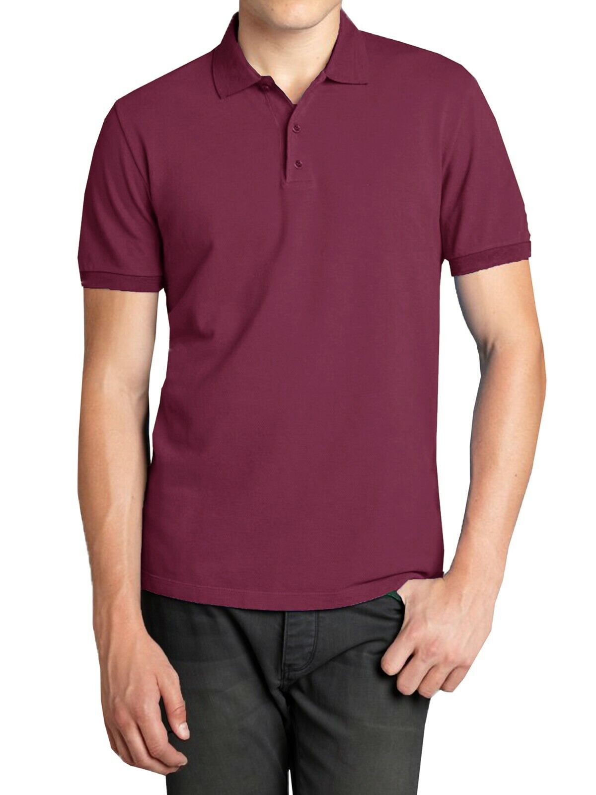 Camisa Polo De Manga Corta Para Hombres