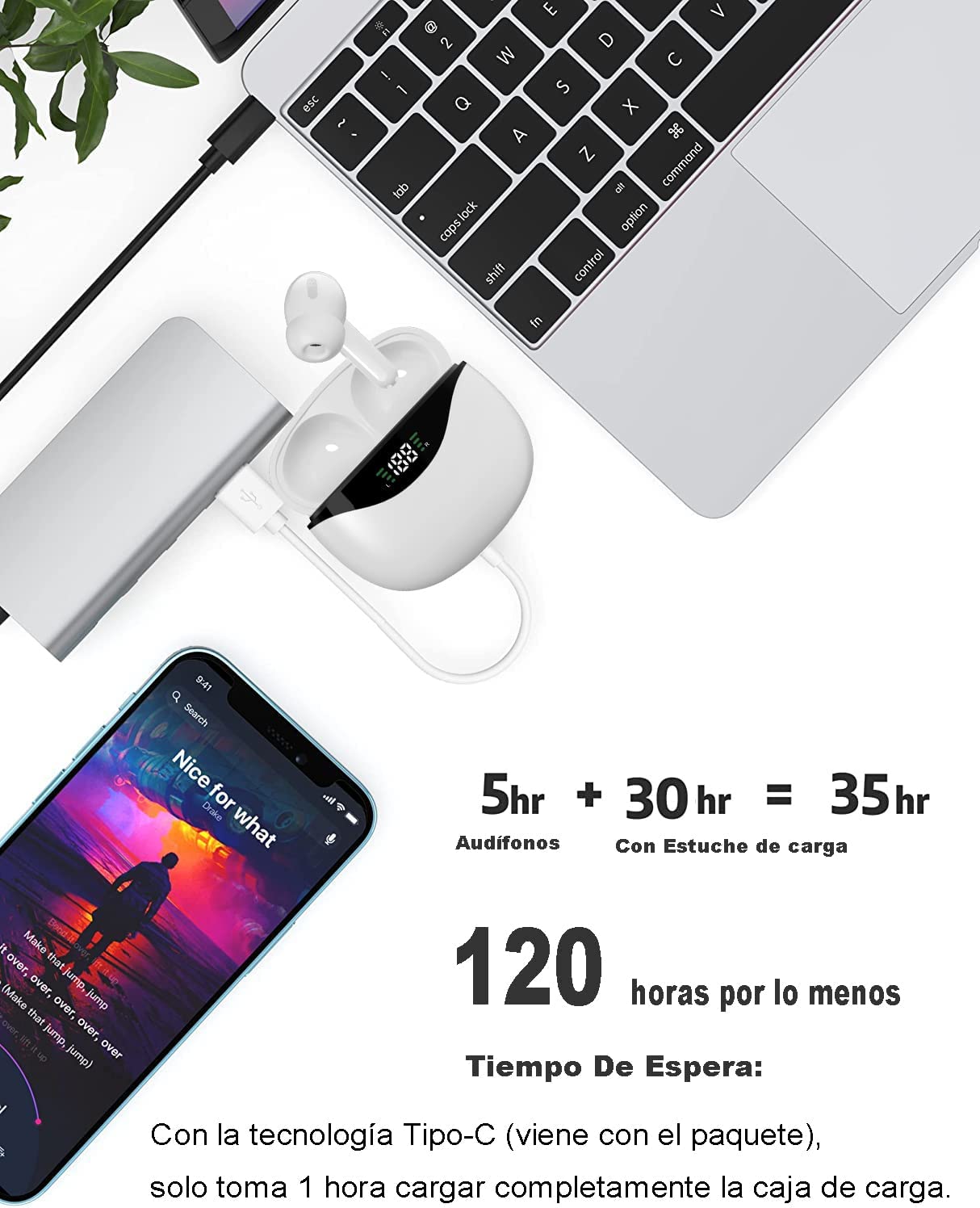 Auriculares Inalámbricos con Cancelación Activa de Ruido