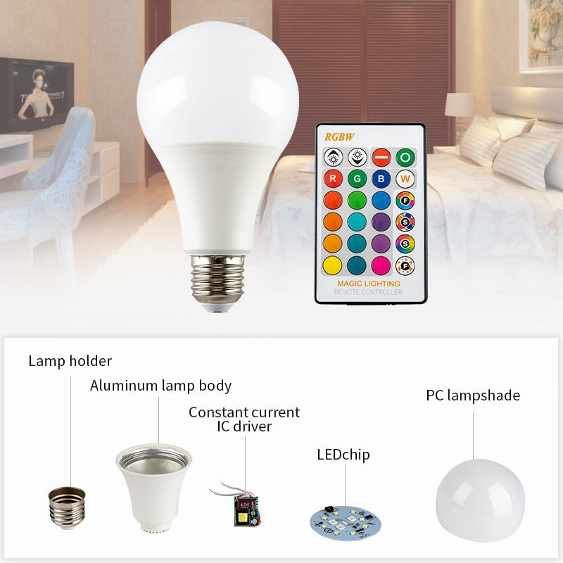 Smart Bombilla LED Inteligente Wi-Fi bivolt- Compatible con Alexa