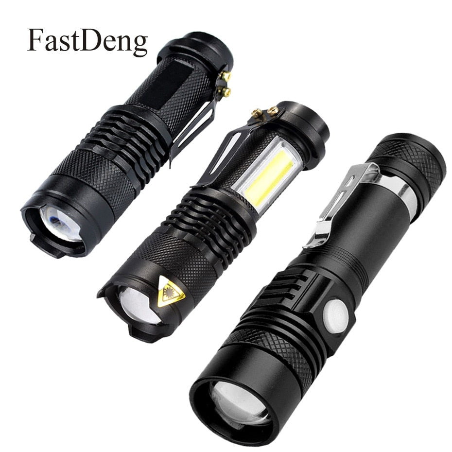 LED Flashlight Adjustable Zoom Focus