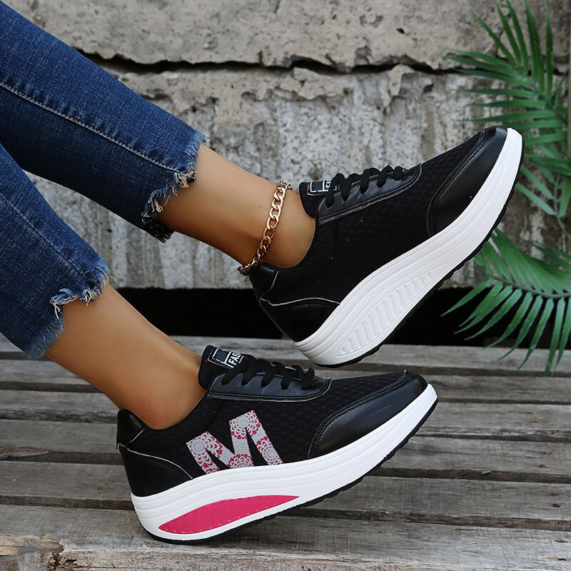 Zapatillas Casuales de Mujer Con Plataforma